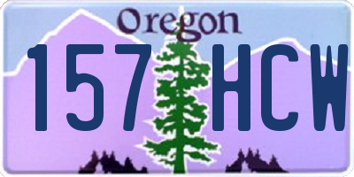 OR license plate 157HCW