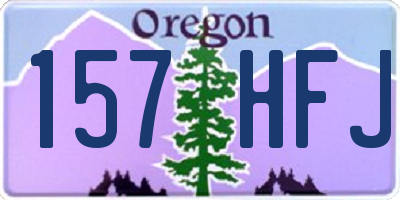 OR license plate 157HFJ