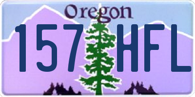 OR license plate 157HFL