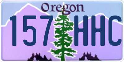 OR license plate 157HHC