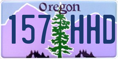 OR license plate 157HHD