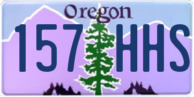 OR license plate 157HHS