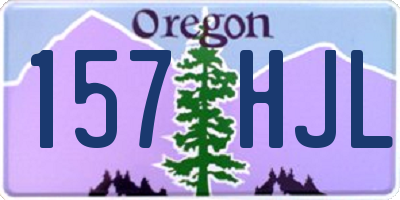 OR license plate 157HJL