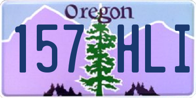 OR license plate 157HLI
