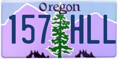 OR license plate 157HLL