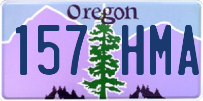 OR license plate 157HMA