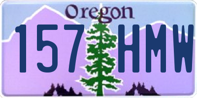OR license plate 157HMW