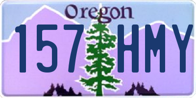 OR license plate 157HMY