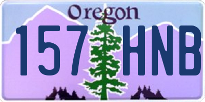 OR license plate 157HNB