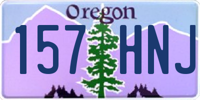OR license plate 157HNJ