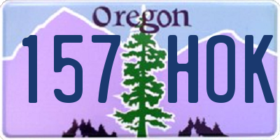 OR license plate 157HOK