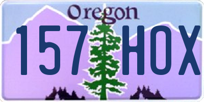 OR license plate 157HOX