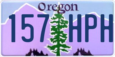 OR license plate 157HPH