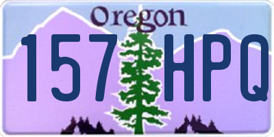 OR license plate 157HPQ