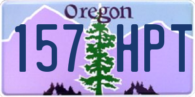 OR license plate 157HPT
