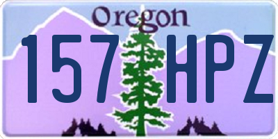 OR license plate 157HPZ