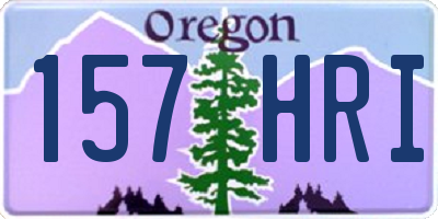 OR license plate 157HRI