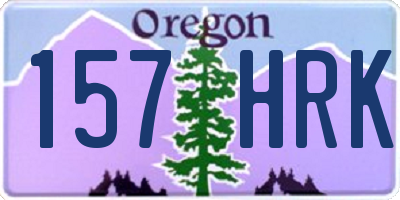 OR license plate 157HRK