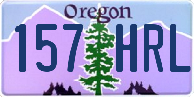 OR license plate 157HRL