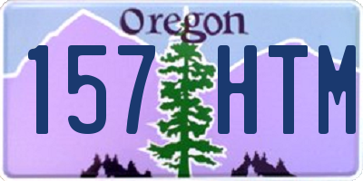 OR license plate 157HTM