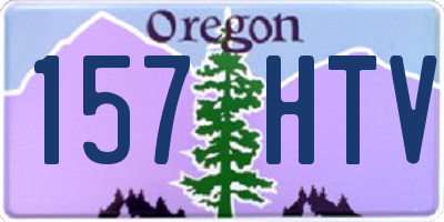 OR license plate 157HTV
