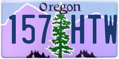 OR license plate 157HTW