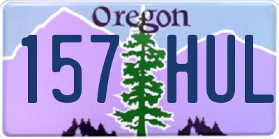 OR license plate 157HUL