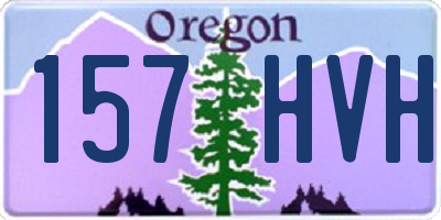OR license plate 157HVH