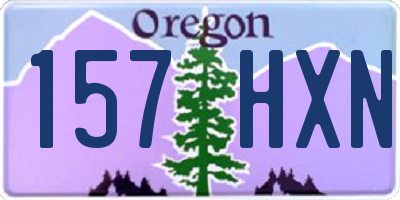 OR license plate 157HXN