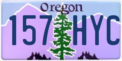 OR license plate 157HYC