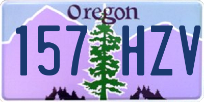 OR license plate 157HZV