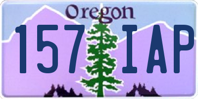 OR license plate 157IAP