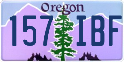 OR license plate 157IBF