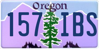 OR license plate 157IBS
