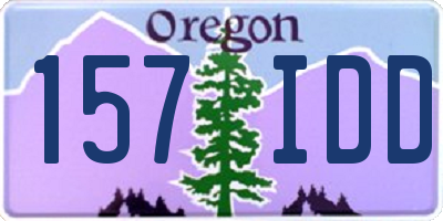 OR license plate 157IDD