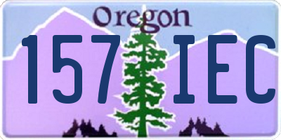 OR license plate 157IEC