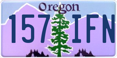 OR license plate 157IFN