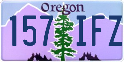 OR license plate 157IFZ