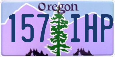 OR license plate 157IHP