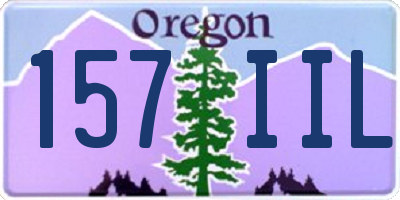 OR license plate 157IIL