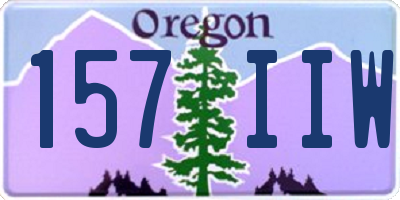 OR license plate 157IIW