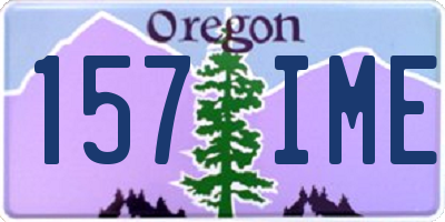 OR license plate 157IME
