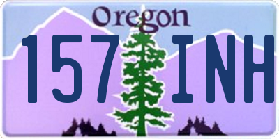 OR license plate 157INH