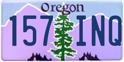 OR license plate 157INQ