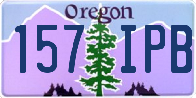 OR license plate 157IPB
