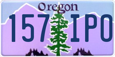 OR license plate 157IPO