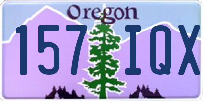OR license plate 157IQX
