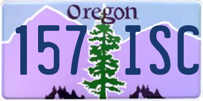 OR license plate 157ISC