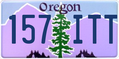 OR license plate 157ITT