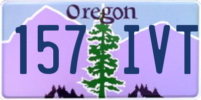 OR license plate 157IVT